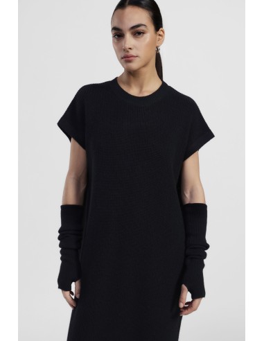 Robe midi côtelée avec fente latérale Dixie