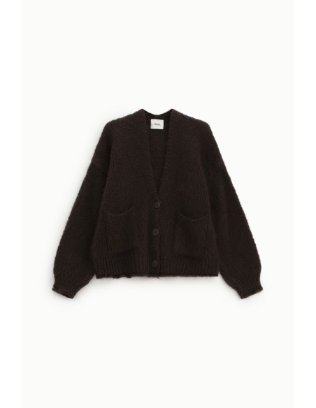 Cardigan avec confection grossière et poches avant Dixie