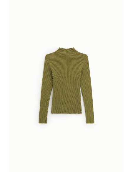 Dixie - Pull à col roulé côtelé