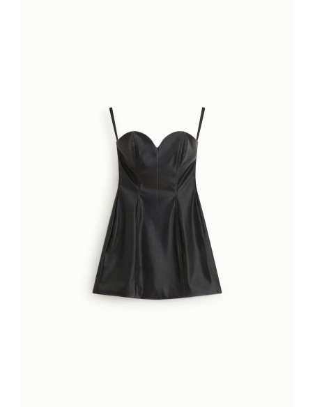 Korte jurk met bustier en dunne schouderbandjes van Dixie