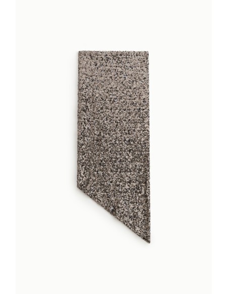 Jupe asymétrique à paillettes, coupe géométrique Dixie