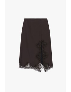 Jupe midi avec empiècement et bordure en dentelle Dixie 2