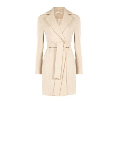 Manteau mi-long en tissu brossé avec ceinture assortie Rinascimento