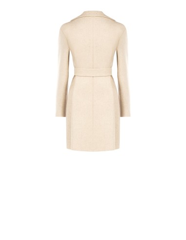 Manteau mi-long en tissu brossé avec ceinture assortie Rinascimento