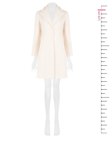 Manteau mi-long cintré en bouclé Rinascimento