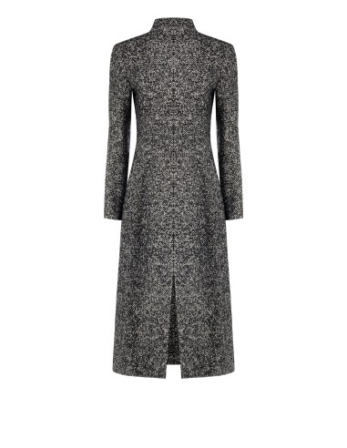 Manteau long cintré à chevrons avec boutons dissimulés Rinascimento