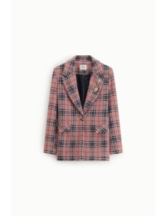 Geruite blazer met revers en knopen Dixie