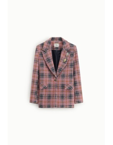 Geruite blazer met revers en knopen Dixie