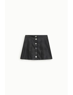 Jupe courte avec boutons et poches plaquées Dixie 2