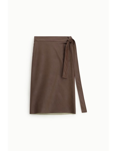 Jupe portefeuille Dixie avec ceinture latérale