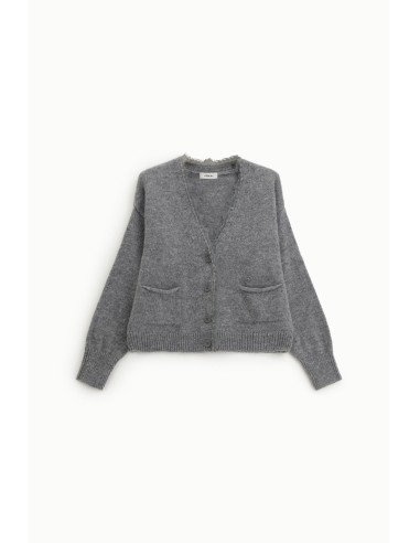 Dixie Cardigan à col en V avec poches sur le devant