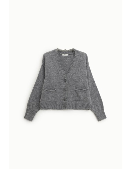 Dixie Cardigan à col en V avec poches sur le devant