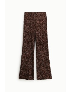 Pantalon modèle flare avec paillettes all-over Dixie