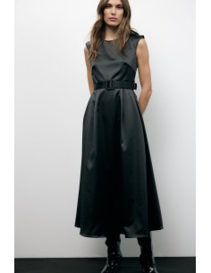 Robe longue avec ceinture et coupe évasée Dixie