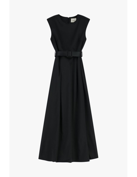 Robe longue avec ceinture et coupe évasée Dixie