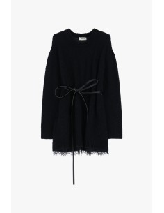 Robe courte avec ceinture et bordure en dentelle Dixie 2