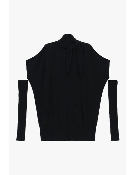 Korte jurk met hoge hals en korte mouwen Dixie