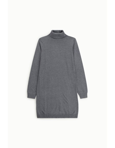 Robe courte à col montant et à manches longues Dixie