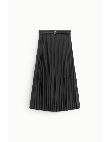 Jupe longue plissée avec ceinture réglable Dixie
