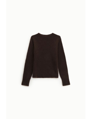 Pull regular à col rond et manches longues Dixie