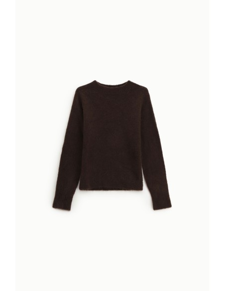 Pull regular à col rond et manches longues Dixie