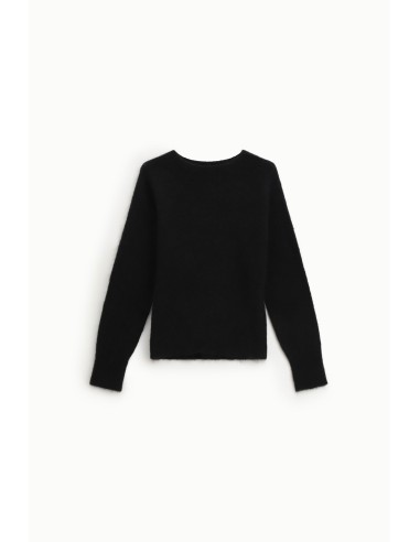 Pull regular à col rond et manches longues Dixie