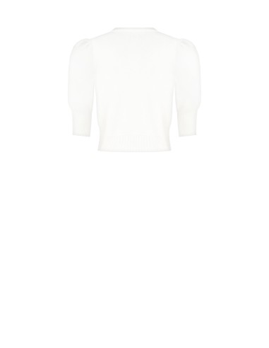 Pull court avec boutons bijoux Rinascimento