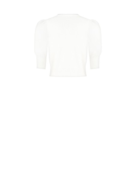 Pull court avec boutons bijoux Rinascimento