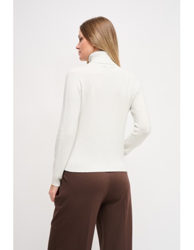 Maryley - Tricot à col montant en Lurex
