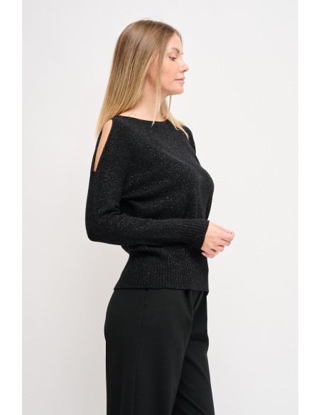 Tricot Lurex avec découpe Maryley