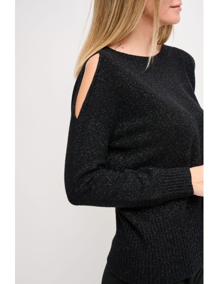 Tricot Lurex avec découpe Maryley