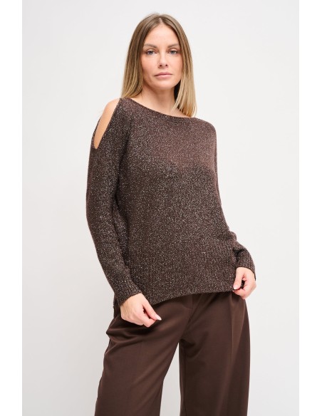Tricot Lurex avec découpe Maryley