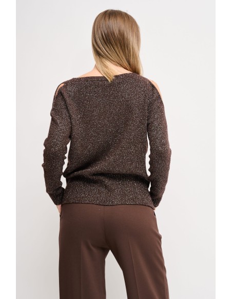 Tricot Lurex avec découpe Maryley