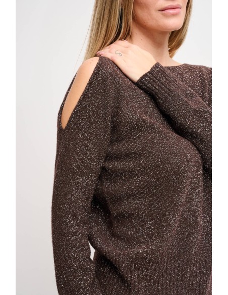 Tricot Lurex avec découpe Maryley