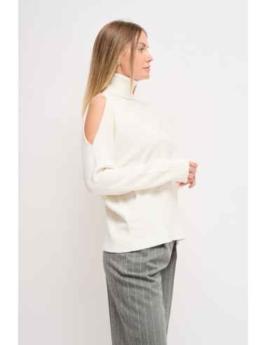 Trui met hoge kraag en cut-outdetails Maryley