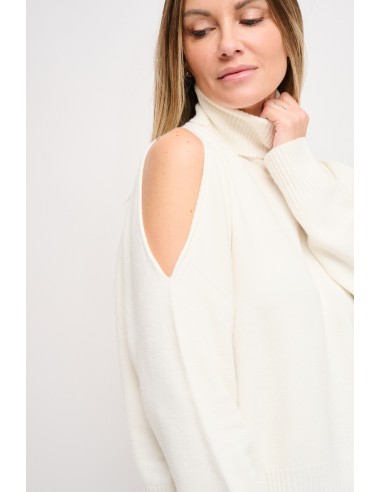 Trui met hoge kraag en cut-outdetails Maryley