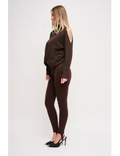 Pantalon en lurex avec guêtres Maryley 2