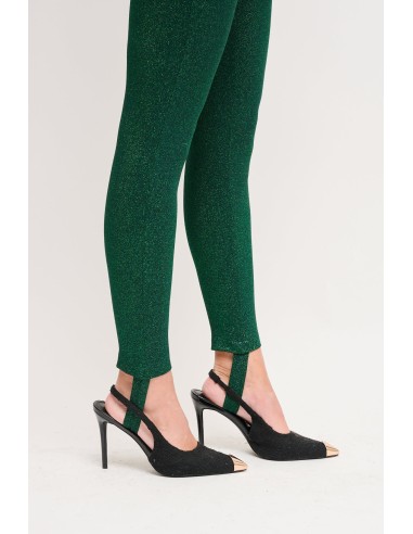 Pantalon en lurex avec guêtres Maryley