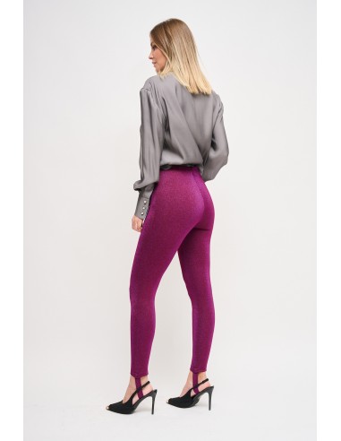 Pantalon en lurex avec guêtres Maryley
