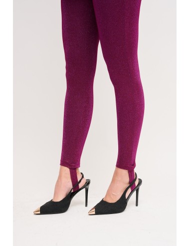 Pantalon en lurex avec guêtres Maryley