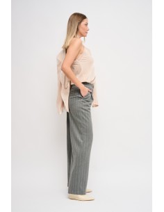 Pantalon palazzo à rayures tennis Maryley 2