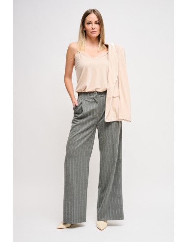 Pantalon palazzo à rayures tennis Maryley