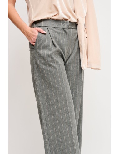 Pantalon palazzo à rayures tennis Maryley