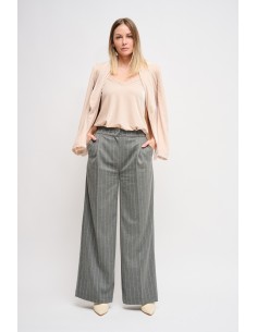 Pantalon palazzo à rayures tennis Maryley