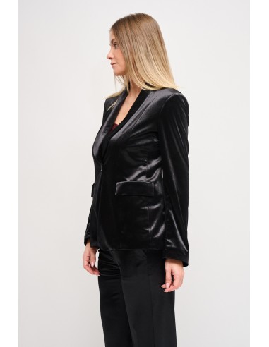 Maryley Velvet One-breasted Jacket