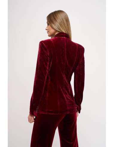 Maryley Velvet One-breasted Jacket