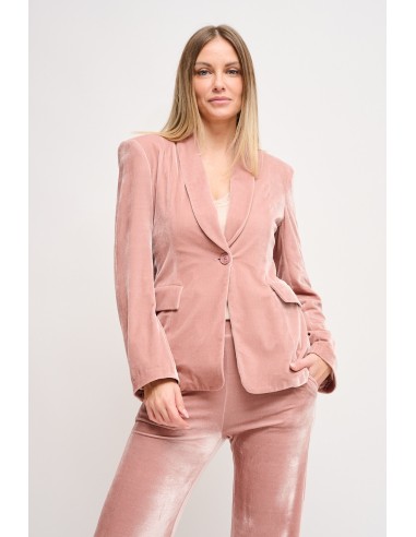 Maryley Velvet One-breasted Jacket