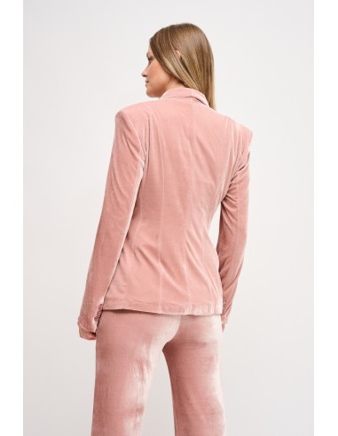 Maryley Velvet One-breasted Jacket