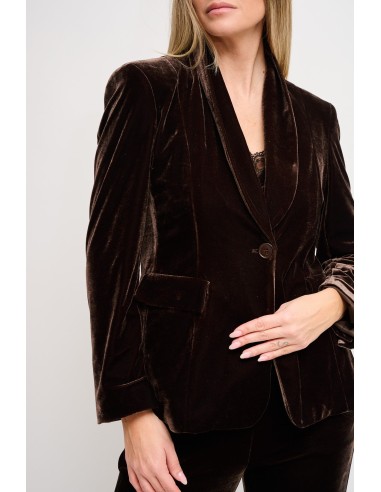 Maryley Velvet One-breasted Jacket