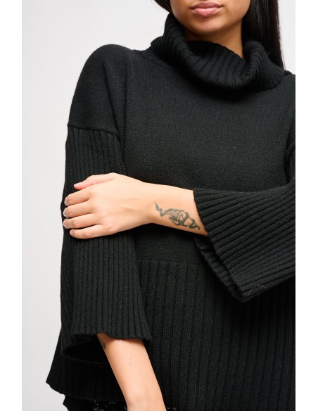 Oversized coltrui met 3/4-mouwen van Maryley
